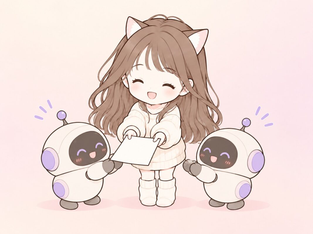 AIに仕事を任せるもいねこ